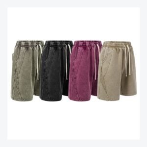 Unisex Vintage Wash Casual Shorts – 5022