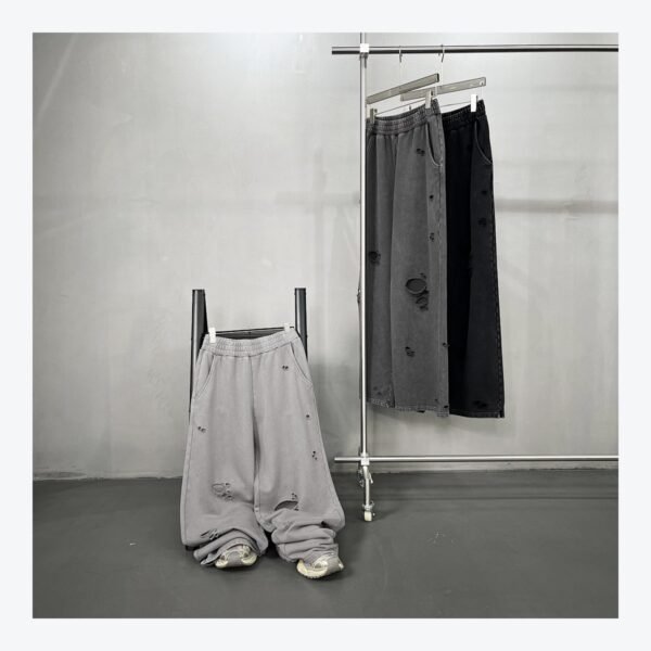 7219-deep-clean.jpg Unisex Heavyweight Vintage Wash Wide-Leg Pants – 7219