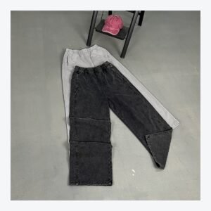 7222-deep-clean.jpg Unisex Vintage Wash Wide-Leg Pants – 7222