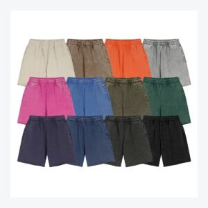 7688-deep-clean.jpg Unisex Heavyweight Vintage Wash Casual Shorts – 7688