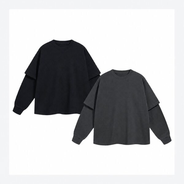 8832-print-free.jpg Unisex Oversized Heavyweight Waffle-Knit Graphic Long Sleeve T-Shirt – 8832