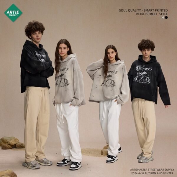 8860 Unisex Vintage Wash Graphic Pullover Hoodie – 8860