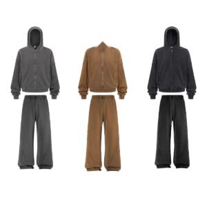 F59-clean.jpg Unisex Heavyweight Vintage Wash Zip-Detail Wide-Leg Pants – F59