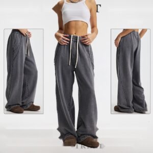 K41-clean.jpg Unisex Vintage Wash Wide-Leg Pants – K41