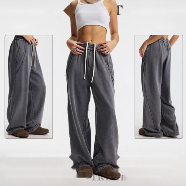 K41-clean.jpg Unisex Vintage Wash Wide-Leg Pants – K41