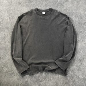 Unisex Vintage Wash Graphic Long Sleeve T-Shirt – Y23