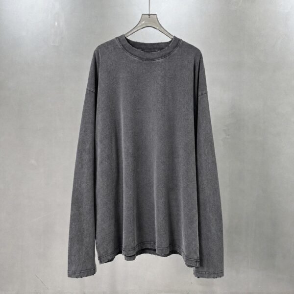 Unisex Vintage Wash Graphic Long Sleeve T-Shirt – Y24