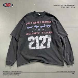 Y35 Unisex Vintage Wash Graphic Long Sleeve T-Shirt – Y35