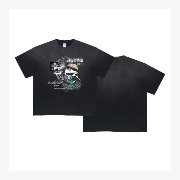 Unisex Vintage Wash Graphic T-Shirt – Z313