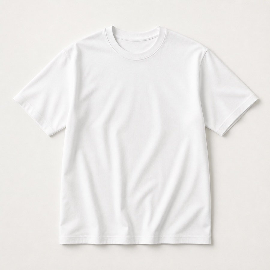 T-shirt fabric and neckline